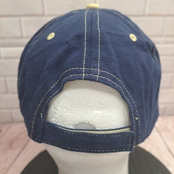 JR Cigar Men's Blue Strapback Tobacco Leaf with Bottle Opener underbill Hat Cap - Picture 4 of 9